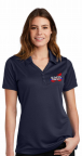Navy Blue Women's Sport -Tek PosiCharge Micro-Mesh Polo with Embroidered NASBOCES Skills logo